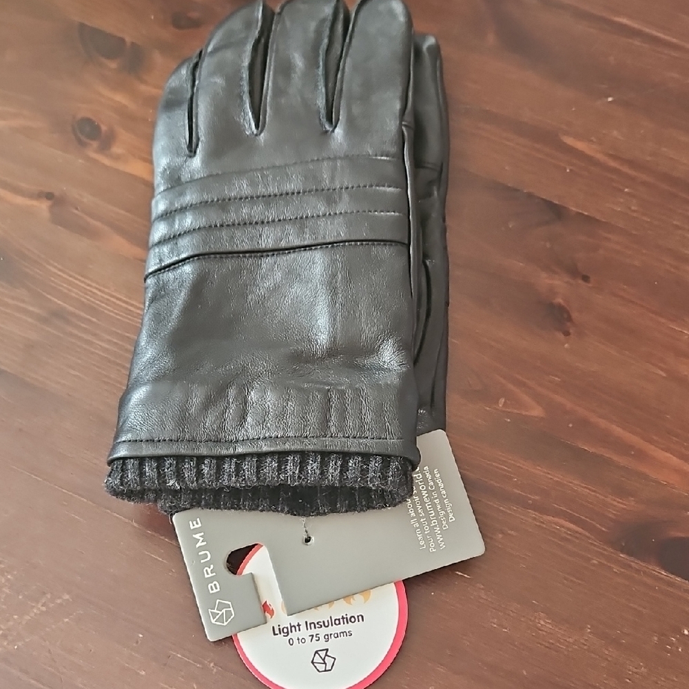 Brume Men's Leather Gloves.   Light Insulation.  Men's XL